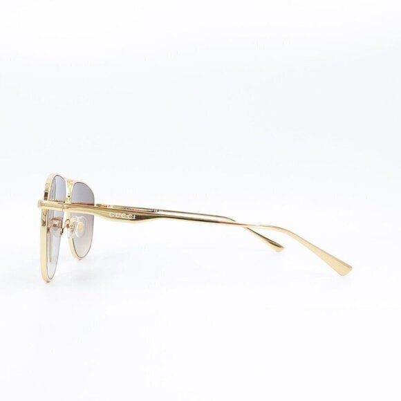 Gucci GG0336 Aviator Sunglasses Gold Brown OS - Picture 3 of 16